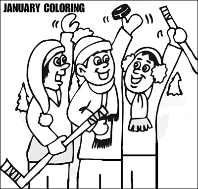 family coloring picture
